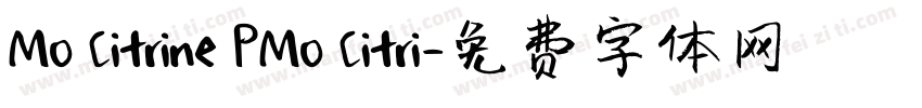 MO Citrine PMO Citri字体转换